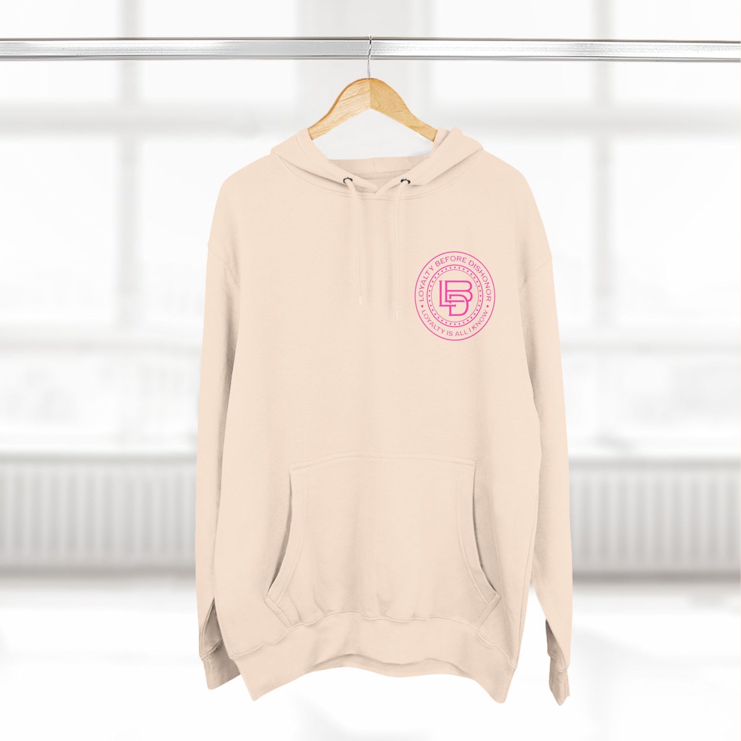 Three-Panel Fleece Hoodie